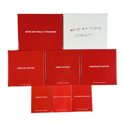 WE'RE NOT REALLY STRANGERS - an Interactive Adult Card Game Family Couples Friendship Edition - a Best Friend Cards