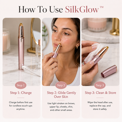 SilkGlow™ 2 In 1 Facial & Brow Trimmer