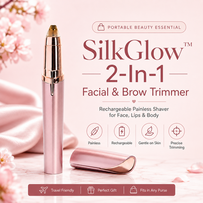 SilkGlow™ 2 In 1 Facial & Brow Trimmer